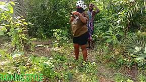 Bbw has outside sex doggystyle bent over