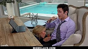 My wife performs oral under the desk during my call