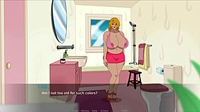 Busty Blonde Milf Fucked in Bathroom After Showing Outfits