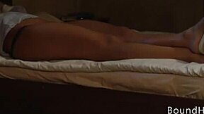 Naughty Lesbian Slave Orgasms With Madame's Panties