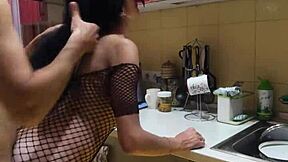 the best intimate moment in the kitchen