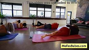 natural bsuty blonde slut enjoy big loads of hot cum during yoga classes - lindsey lakes johnny love!