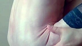 Sexy wife in black stockings homemade amateur video
