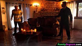 Familyorgasm - dark emo and her best friend summoned their stepdads...