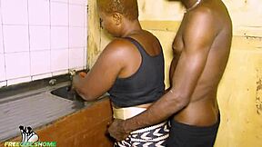 Irie Fucks His Horny Wife In Kitchen While She Washes Plates!