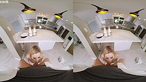 vrconk blonde slut cheating on husband with local milkman vr porn