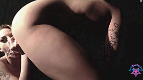 ouroboros - blindfold feathers teasing balls licking sucking and milking big cock playing with his tight asshole before getting my pussy ate pawg anal milf & dildo masturbation