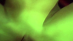 Brittney Blew bent over for anal fingering and gaping on bed