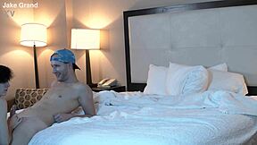 I see this beautiful petite gracie lou suckin jake grand's big cock deep