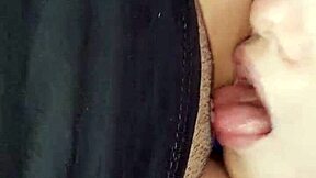 Licking pussy in woods till orgasm - lesbian