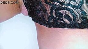 Naughty Babe Fingers Shaved Pussy In Public Restroom