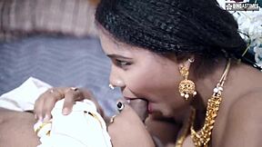 Indian BBW housewife in maid outfit gets her pussy and ass fucked hard by devar for the first time, ending with cumshot