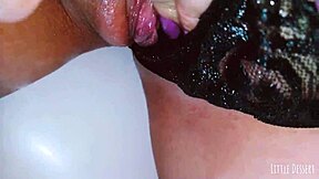 Naughty Babe Fingers Shaved Pussy In Public Restroom