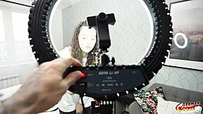 German scout bangs teen 18+ Alisa Horakova with saggy tits at rough casting