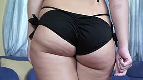 Young blonde has phat buttocks that her step dad desires