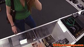 Broke Babe Fucking Pawnbroker On Hidden Cam