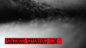 Ebony couple enjoys a homemade moment with big black cock