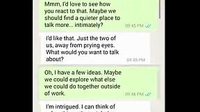 Coworkers describe their sexual fantasies with moaning and dirty talk