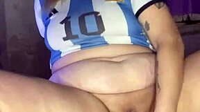 sexy amateur plays with toy in private session