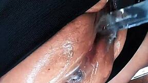 My cunt pig destroys my new cam while punishing my big wolf pussy