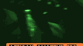 Ebony couple enjoys a homemade moment with big black cock