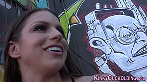 Dominas cuckold in hardcore threeway