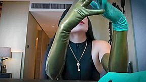 Asmr Latex Glove Fetish Mistress Dominates With Rubber Gloves