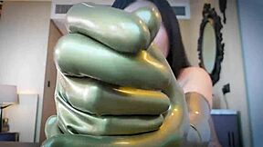 Asmr Latex Glove Fetish Mistress Dominates With Rubber Gloves