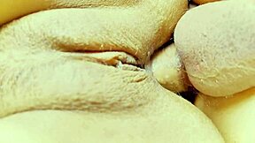 Petite brunette babe's rough close-up fucking leads to squirting