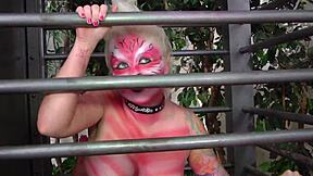 Kitten Dives Deep into Courtney's Wet Playground for Some Fun