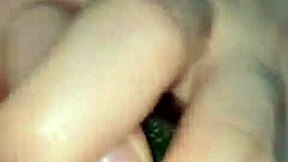 Steamy Colombian Plays with Cucumber in Wet Vagina for Pleasure