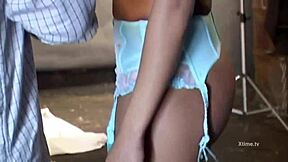 Intriguing backstage peek before filming an Italian porn movie with anal action in high definition