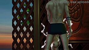 Is this young Indian girl orgasming in bondage outdoors?