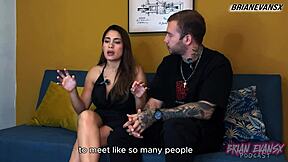 Busty Argentinian Paula Rojas in hot rough interview