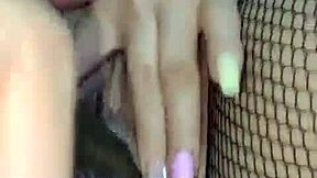 Steamy Colombian Plays with Cucumber in Wet Vagina for Pleasure