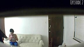 spy cam series ep2 catches ebony handjob with cum in mouth