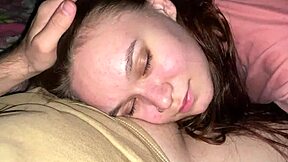 Late night CREAM MASK for stepdaughter POV BLOWJOB cum on face