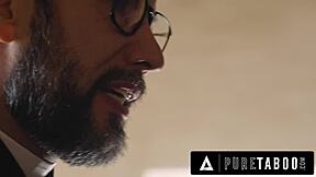 Penelope Kay seduces priest for intense ass fuck