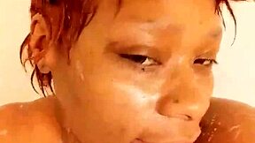 Intense shower fun with fat bbw danielle bathing hard