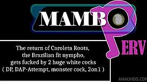The Return of Caroleta Roots the Brazilian Fit Model Nympho Gets Fucked by 2 Huge White Cocks Dp Dap-Attempt Monst