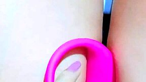 Pretty Asian Teen Girl Fingering Her Shaved Pink Pussy In The Office Bathroom