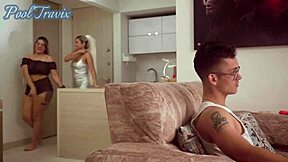 Latina housewife cheats with best friend in close up