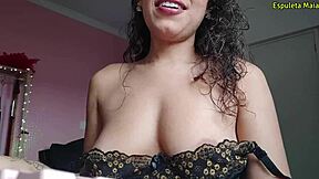 i'm a brazilian babe getting excited in lingerie