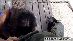 Cop Agent's Passionate Encounter with Civilian Girl in Fake Taxi Bust