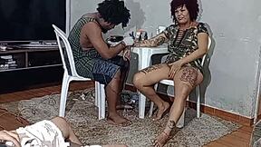 I Couldn't Resist The Temptation And Took Hot Cock While Getting Tattooed!