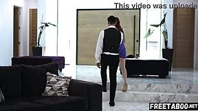 Colombian stepdaughter convinces uncle for condom-free fuck, gets caught