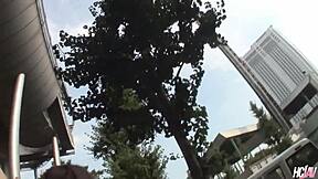 I love getting naked in public as a japanese slut