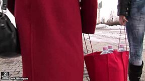 Busty granny effie licking teen pussy in lesbian action