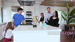 stepmom wins an award & her stepson gets anal reward