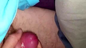 Wife gives amazing handjob leading to cumshot